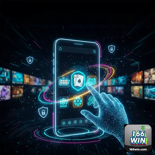 Imagem da tela do app 166win mostrando opções de apostas, destaque para o site 166win para apostas seguras e confiáveis